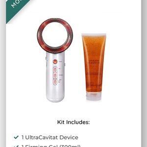 Red and White UltraCavit Device with Orange Gel